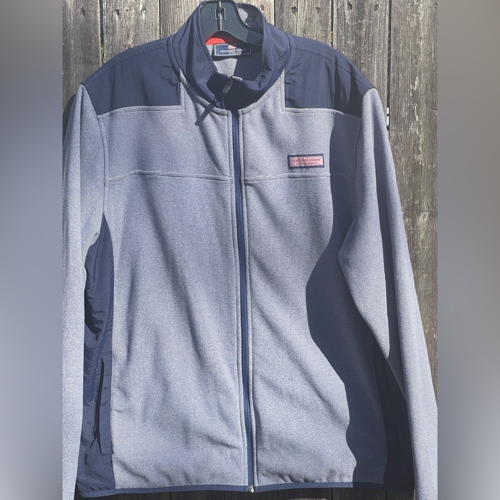 Vineyard vines fleece full zip shep jacket for men